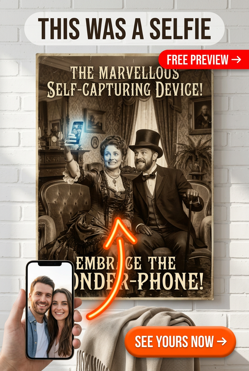 Custom Steampunk Couple Portrait — Whimsical AI Art from Photo