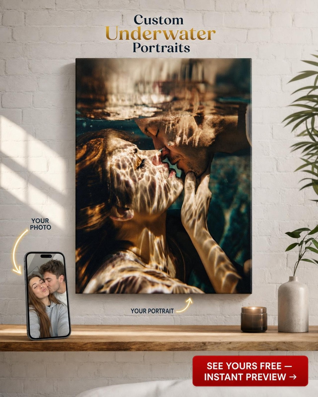 Custom Portrait from Photo | Personalized Canvas Gift