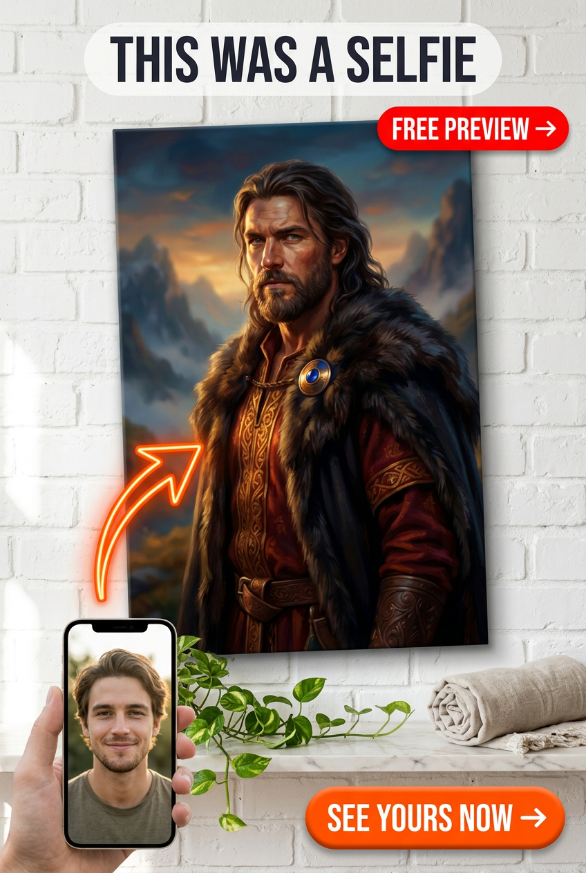Portrait Viking Personnalisé : Transformation en Guerrier Noble