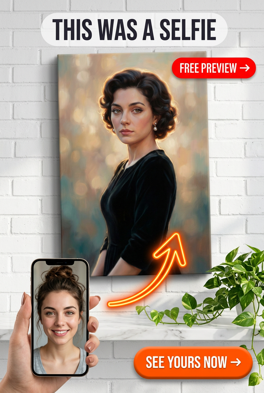 Custom Victorian Woman Portrait — Regal Canvas from Photo