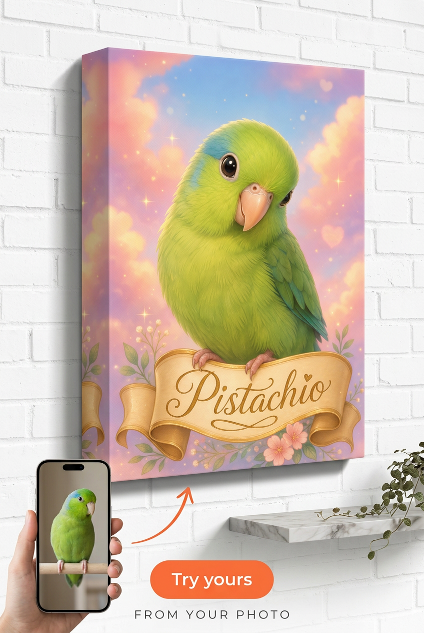 Custom Disney Cat Portrait — Whimsical Pet Canvas from Photo