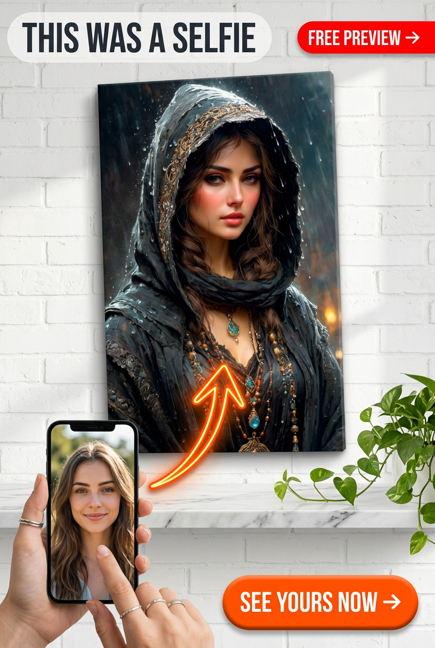 Medieval-Inspired Custom Portrait from Photo | Personalized Gift for Her