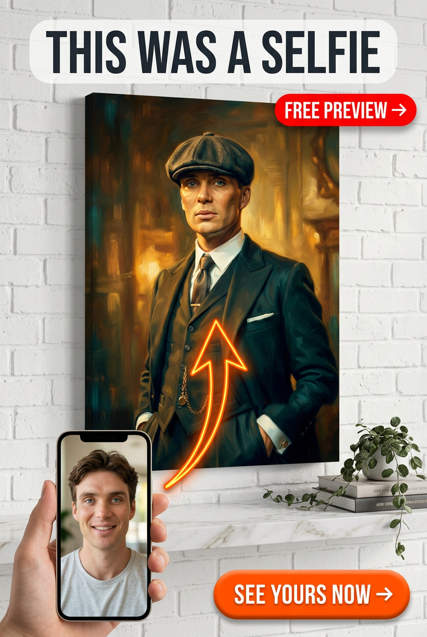 Custom Victorian Man Portrait — Regal Suit Canvas from Photo