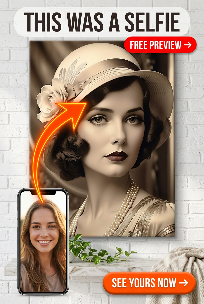 Custom Victorian Woman Portrait — Regal Canvas from Photo
