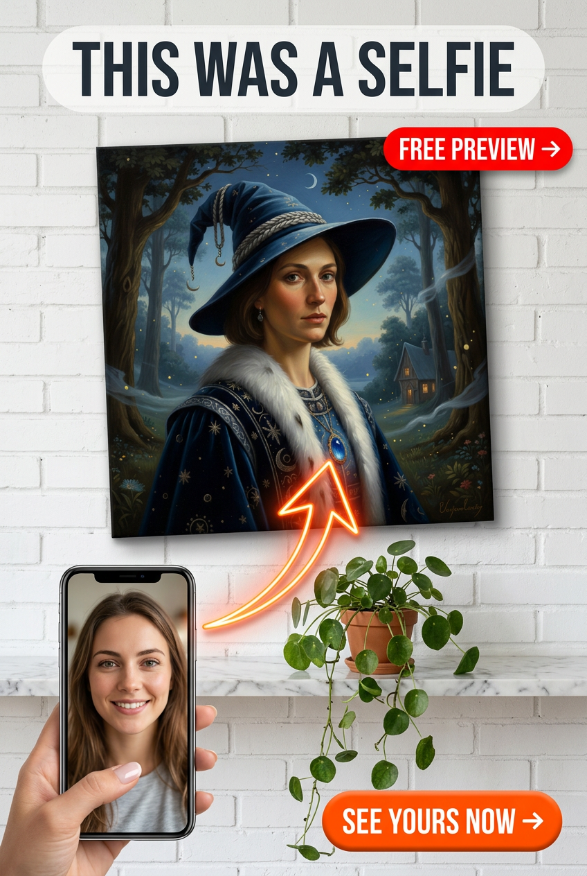 Custom Wizard Dog Portrait - Mystical Pet Art