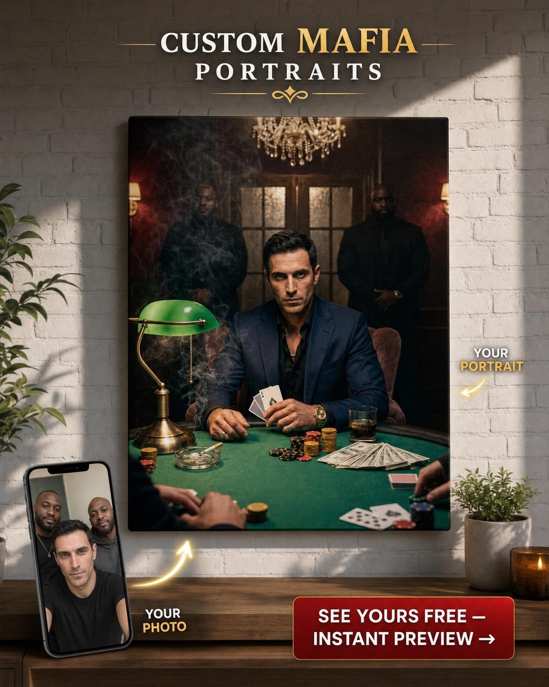 Portrét Casino High Roller Mafia pro Něj