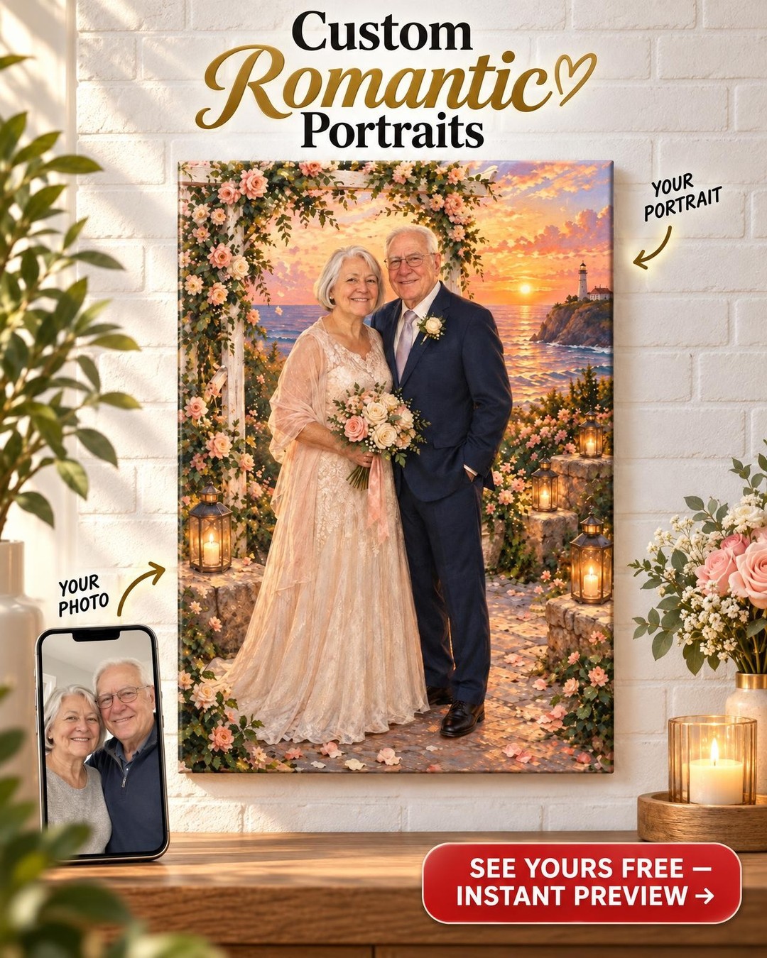 Still I Do Custom Portrait from Photo | Personalized Wedding Memory Gift