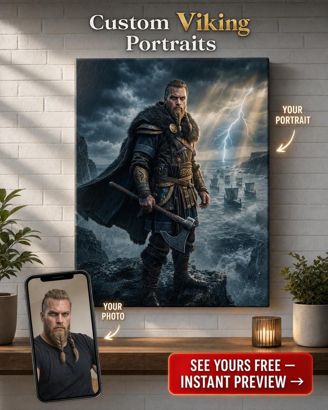 Epický portrét osudu Vikinga na míru pro muže