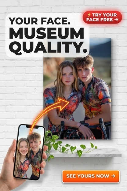 Żywy Portret Rowerowy na Zamówienie | Personalizowany Prezent dla Par
