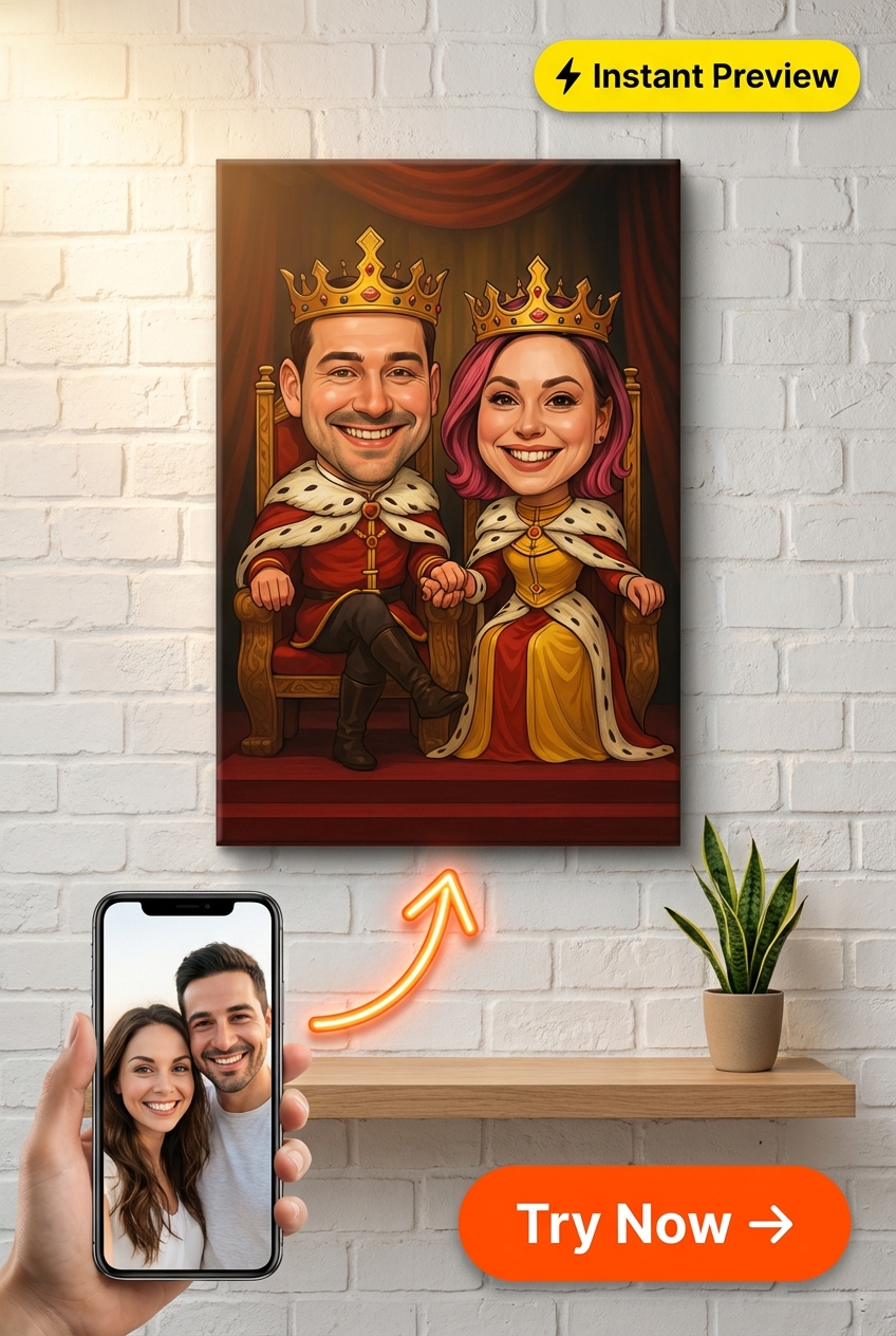 Ritratto Reale Personalizzato da Foto | Regalo Personalizzato per Coppia