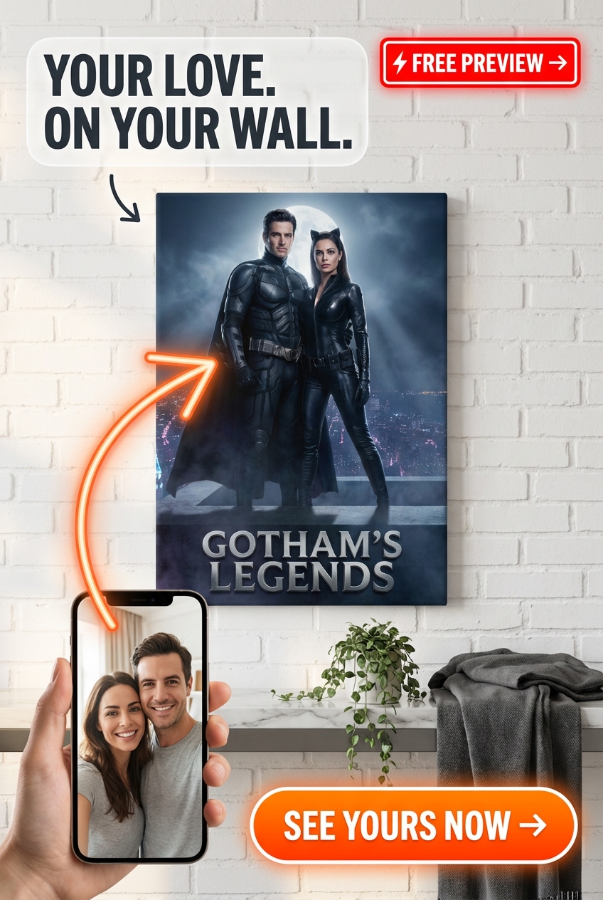 Epic Gotham Nights Canvas Portrait