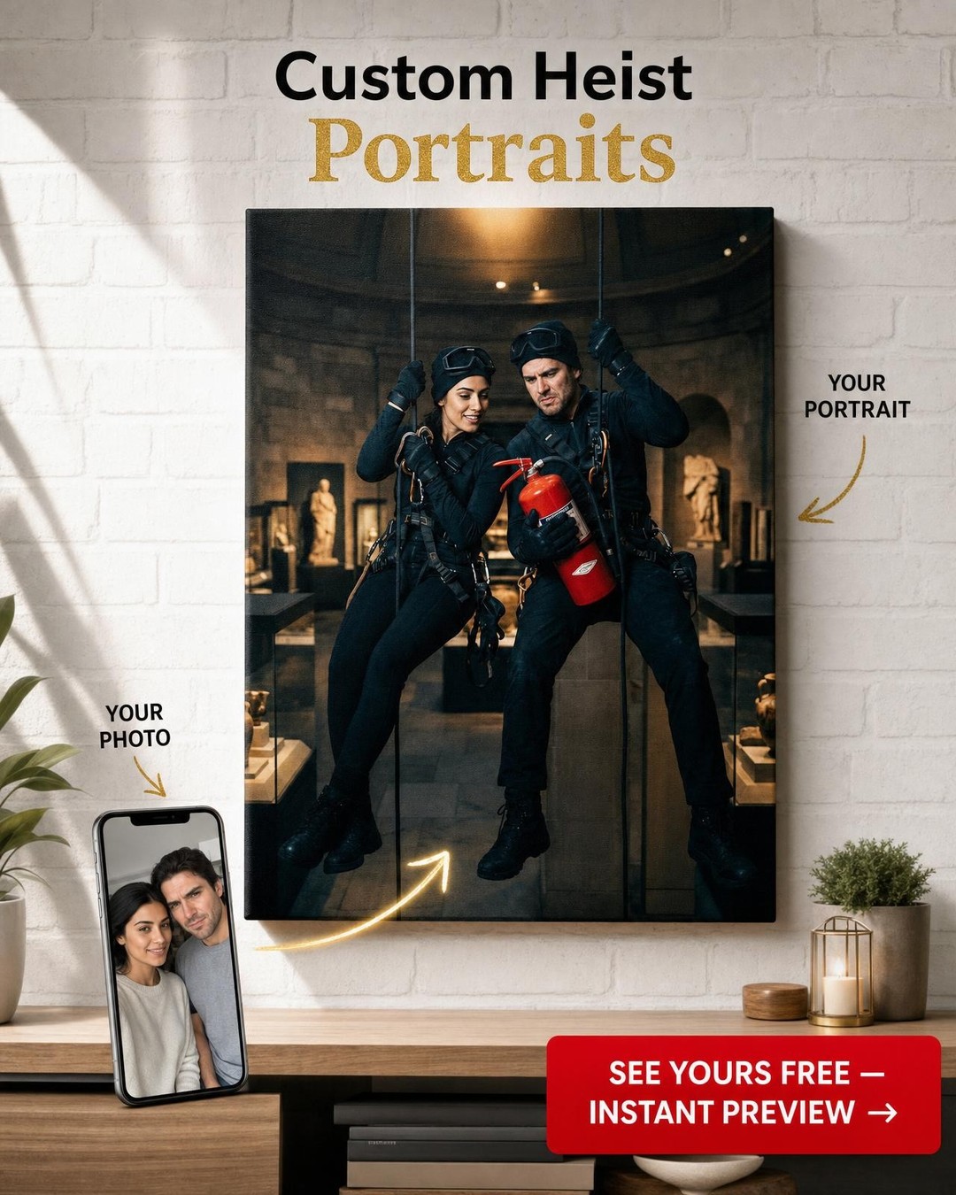 Индивидуальный портрет Art Heist Hilarity
