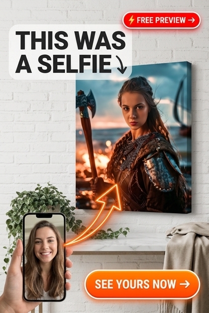 Viking Custom Portrait - Personalized Gift | Premium Canvas Portraits