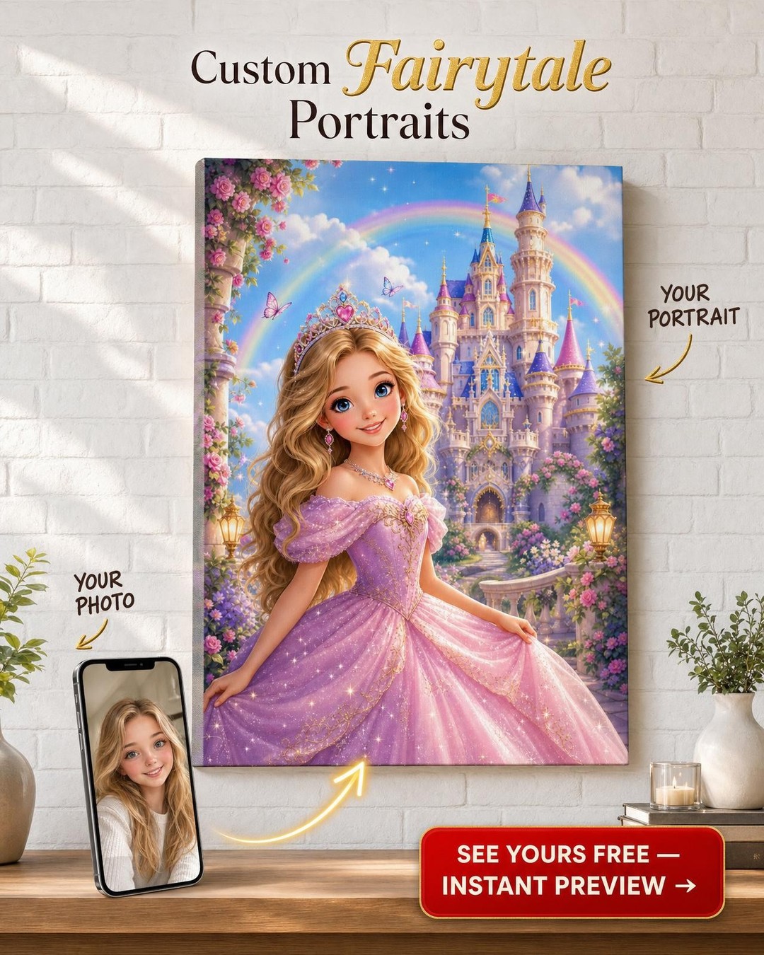 Transform Your Child Into a Fairytale Princess Portrait