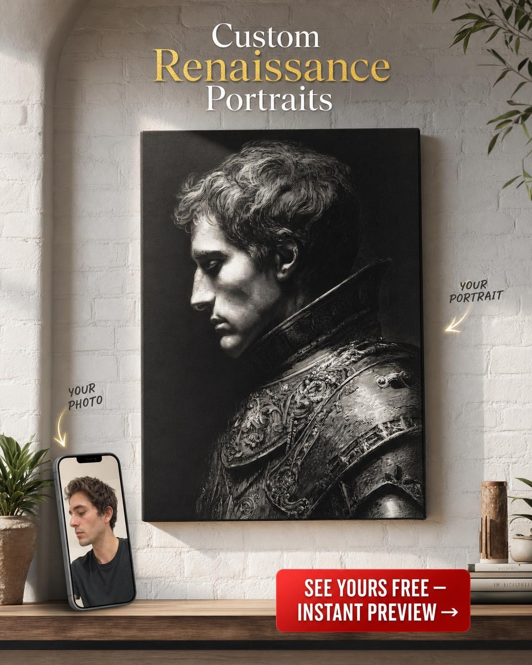 Custom Portrait from Photo | Personalized Canvas Gift