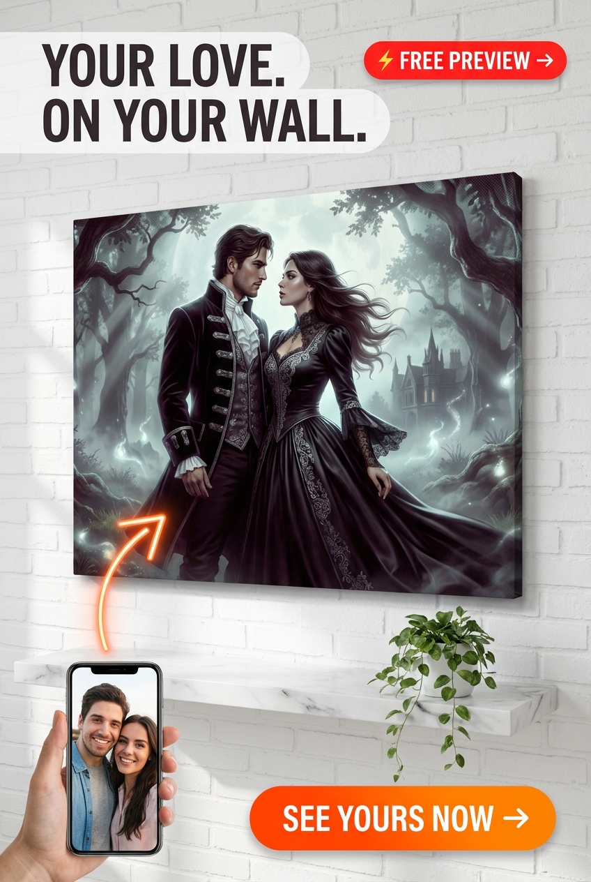 Enchanted Gothic Romance Portrait Gift