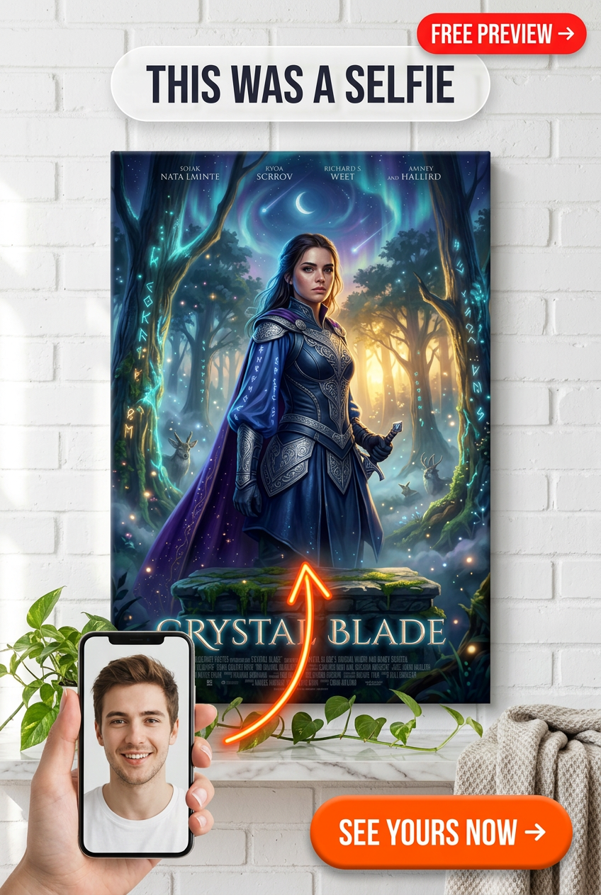 Custom Fantasy Man Portrait — Heroic Warrior for Woman Canvas