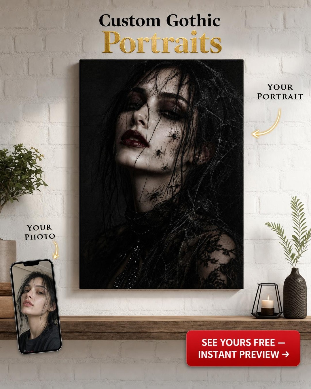 Custom Portrait from Photo | Personalized Canvas Gift