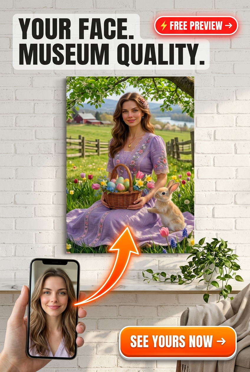 A beautiful person featured in a charming spring-themed costume portrait, gracef - Best Personalized Gifts 2026 — Top 10 Ranked - PortraitGift
