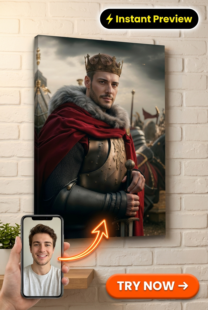Regal Custom Portrait - Personalized Gift | Premium Canvas Portraits
