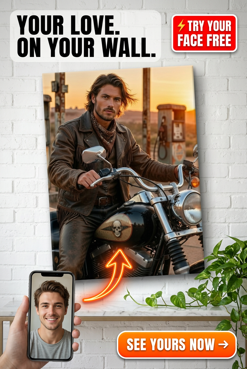 This custom portrait features a person in a rugged, Western-inspired costume, sh - Best Personalized Gift Service: Top 5 Compared - PortraitGift