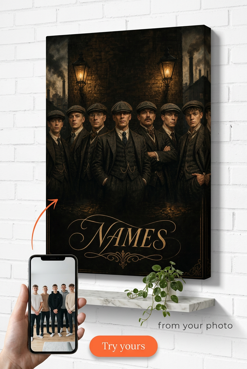 1920s Birmingham Brothers Portrait | Premium Canvas Portraits