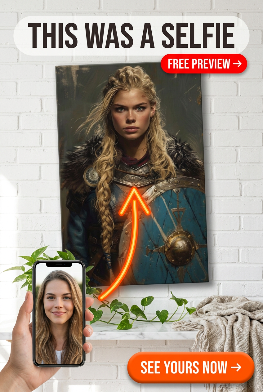 Viking Custom Portrait - Personalized Gift | Premium Canvas Portraits