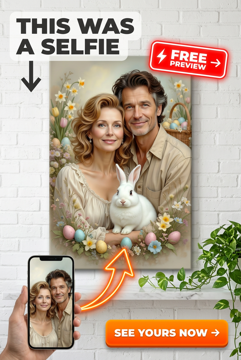 A beautiful couple portrait, lovingly crafted with a heartwa