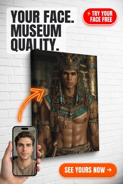 Buy Egyptian-Inspired Custom Portrait - Personalized Canvas | Premium Canvas Portraits