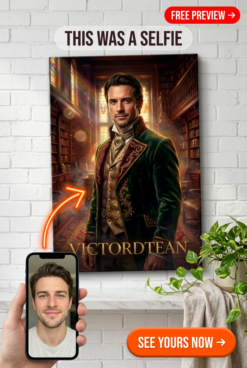 Victorian Vanguard Custom Portrait – Regal Person Canvas
