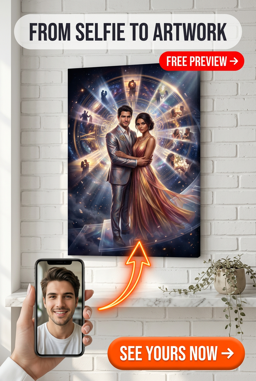 Custom Fantasy Couple Portrait — Whimsical AI Art from Photo