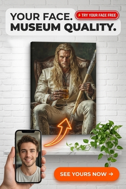 Viking Custom Portrait - Personalized Canvas | Premium Canvas Portraits