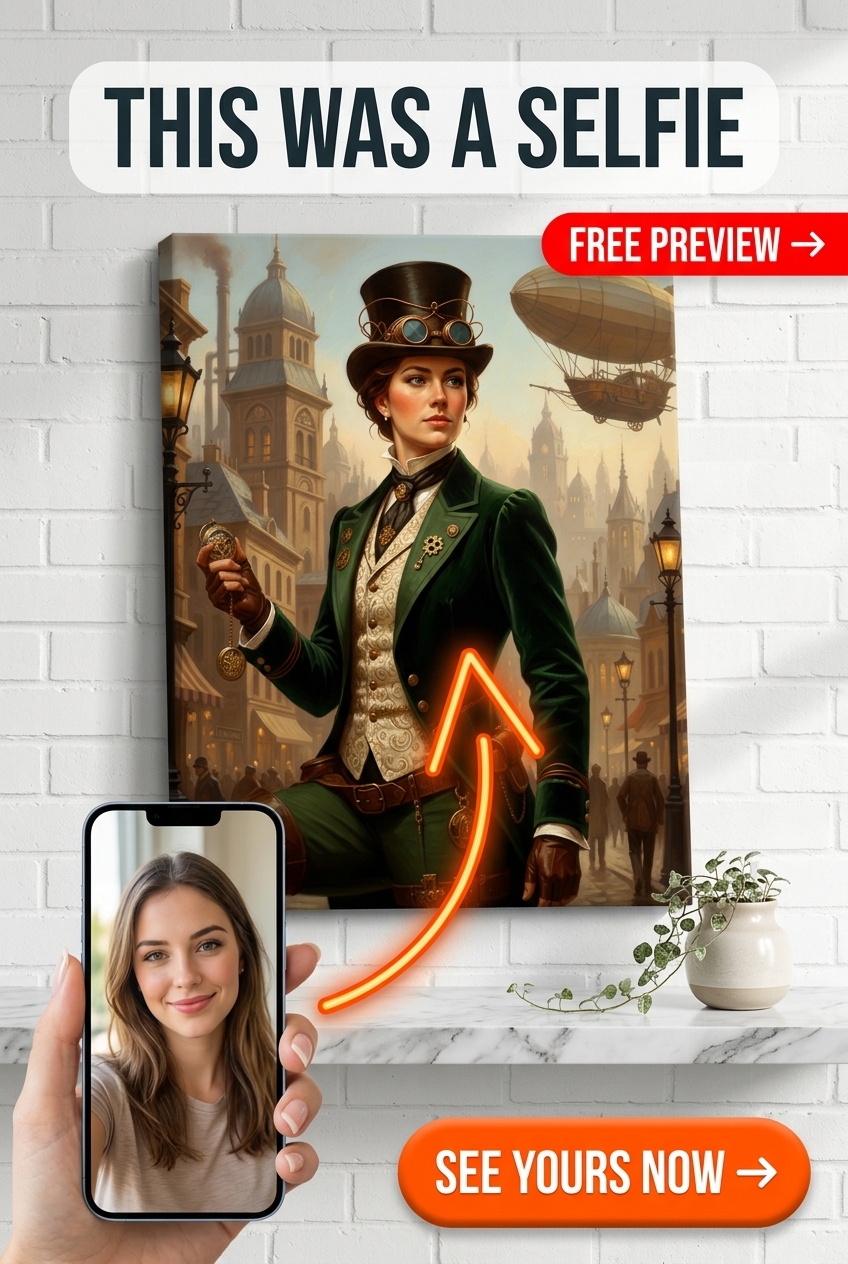 Portrait Steampunk Sur Mesure Style Victorien