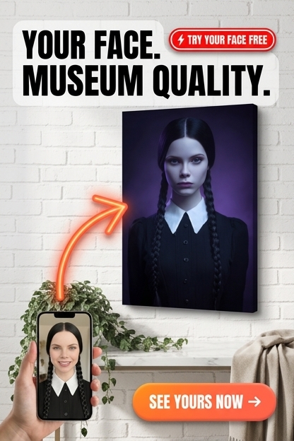 Gothic Custom Portrait from Photo | Personalized Gift for Her