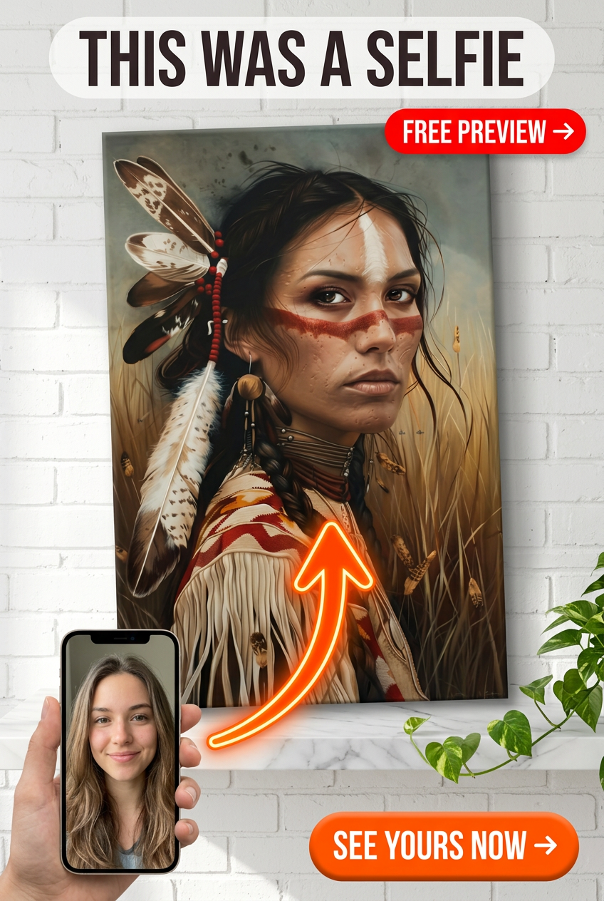 Custom Cowboy Woman Portrait — Heroic Western Canvas from Photo