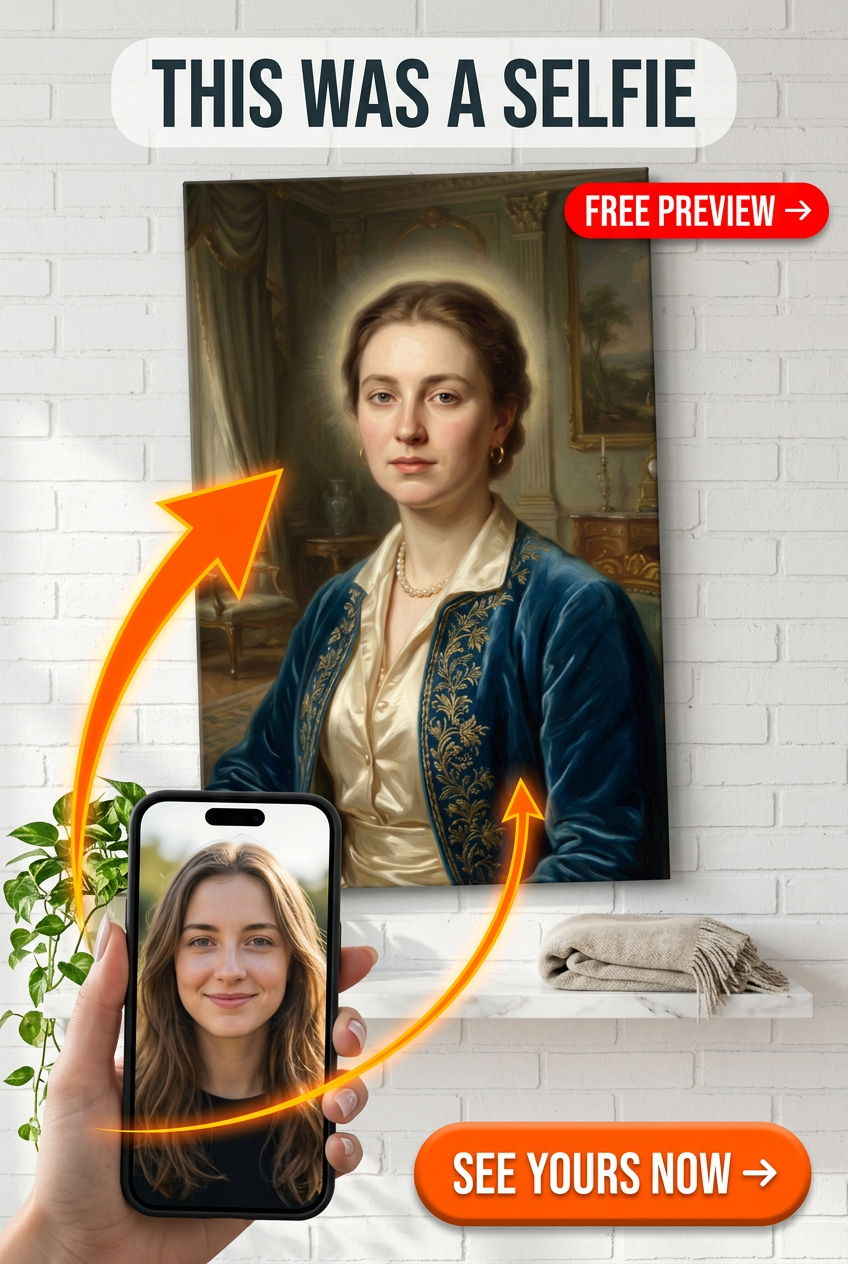 Timeless Elegance: Custom Classic Art Portrait