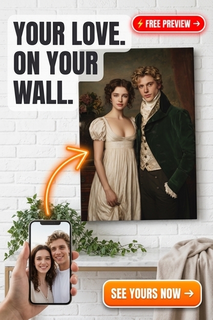 Vintage-Inspired Custom Portrait from Photo | Personalized Gift for Couples