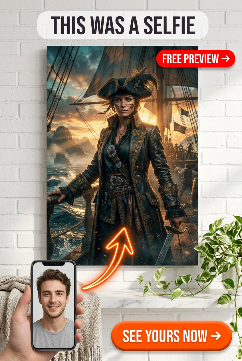 Passion Pirate : Portrait Épique Personnalisé
