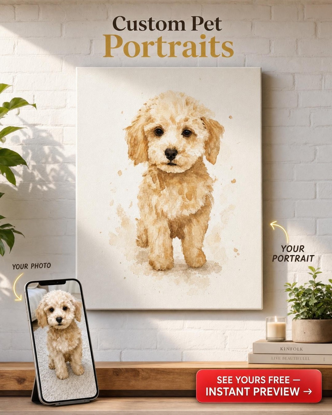 Custom Portrait from Photo | Personalized Canvas Gift