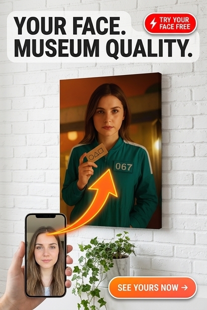 Game-Themed Custom Portrait from Photo | Personalized Gift for Her
