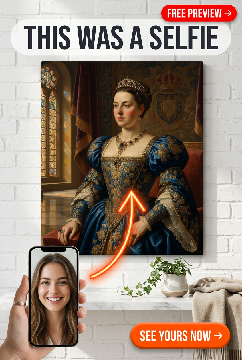 Królewska Majestat Renesansowy Portret Osoby