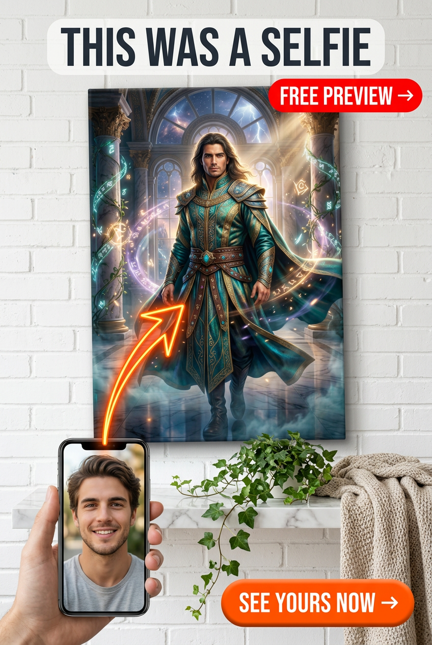 Portrait Fantaisie Arcane Conqueror pour Hommes