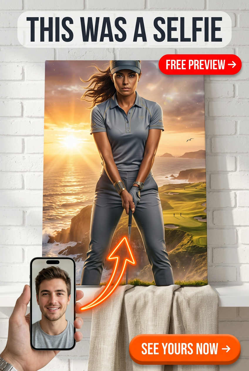 Legendäres Golf-Champion-Porträt