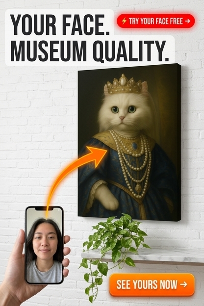 Royal Custom Portrait - Personalized Pet Gift | Premium Canvas Portraits