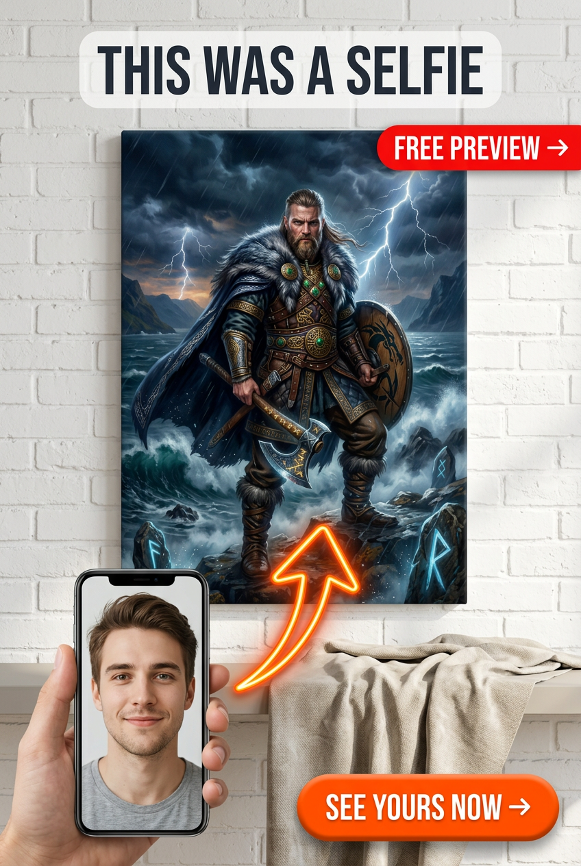Epoki Wiking Król Portret Na Zamówienie – Tron Północy Osoba