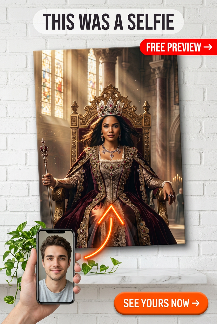 Império de Elegância: Retrato Personalizado para Ele
