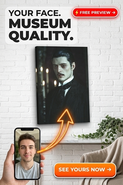 Victorian Custom Portrait from Photo | Personalized Gift for Him