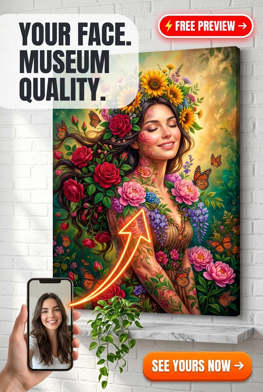 Retrato Mamá Flor Eterna