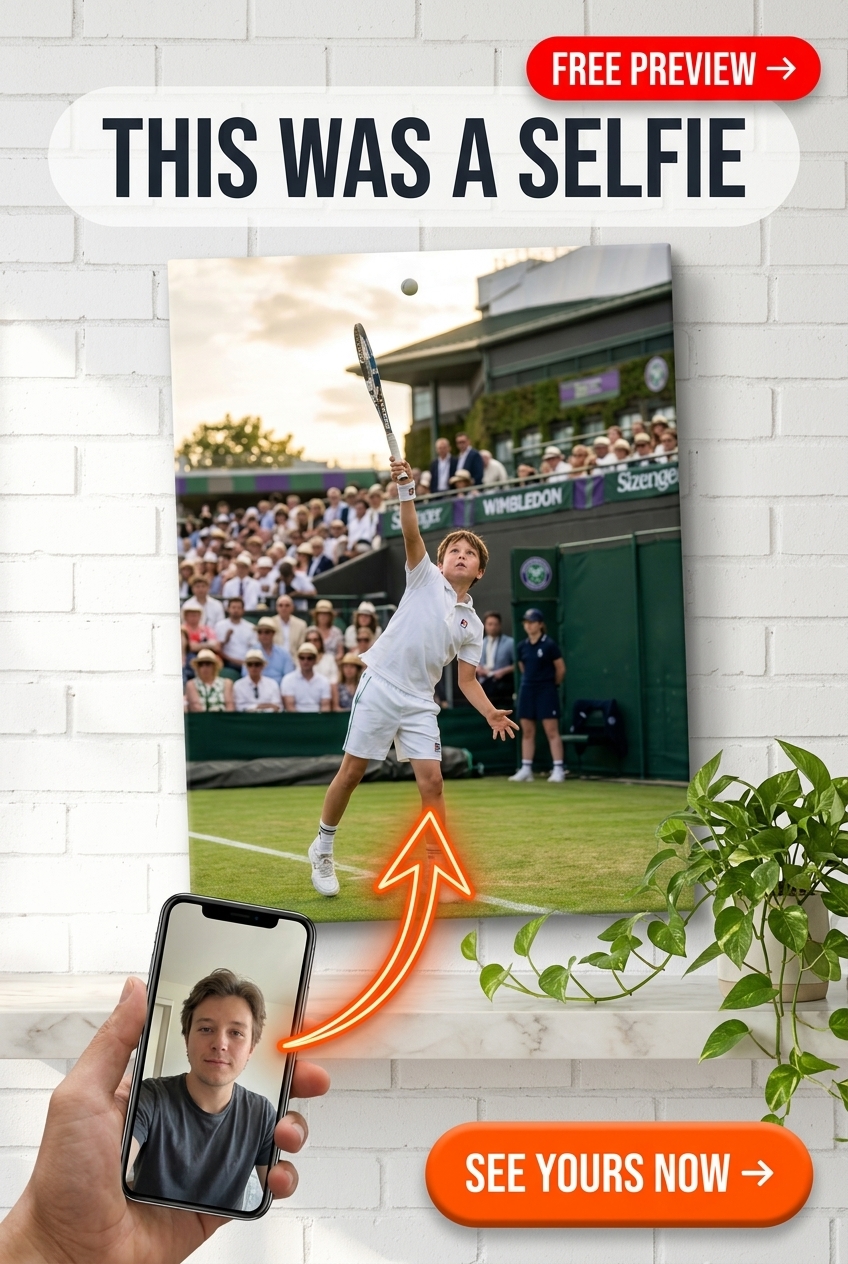 Tennis Ace Kinderporträt