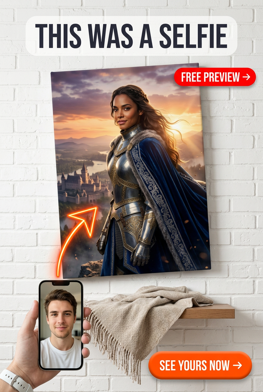 Epic Knight Portrait - Hero of the Horizon